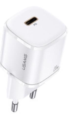 Adapter Usams AZUSATLUSA00814, USB Type C/Europlug, valge v., 20 W