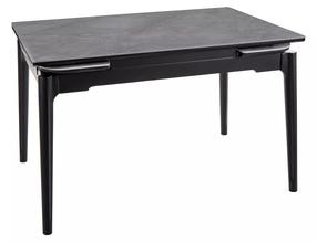Valgomojo stalas išskleidžiamas Sento, juodas/pilkas, 120 - 180 cm x 80 cm x 76 cm