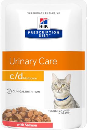 Kassi märgtoit Hill's Urinary Care c/d Multicare, lõhe, 0.085 kg x 12 tk