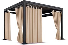 Pavėsinės užuolaidos ZMOS-07, 155 x 250 cm, smėlio sp.