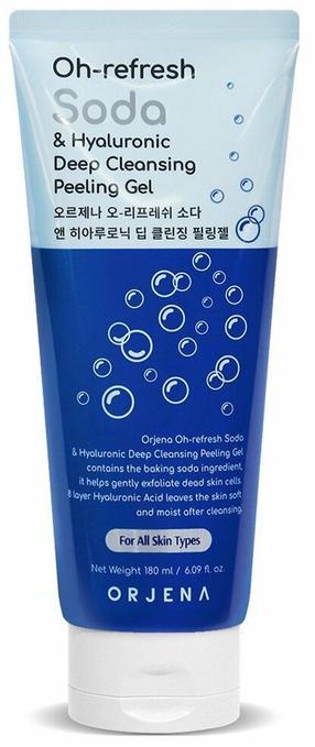 Очищающий гель для лица Orjena Oh-refresh Soda & Hyaluronic Deep Cleansing Peeling Gel, 180 мл