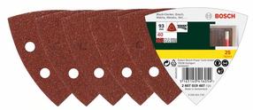 Šlifavimo lapas Bosch, 40, 9.3 cm x 9.3 cm, 25 vnt.