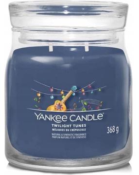 Žvakė, aromatinė Yankee Candle Signature Twilight Tunes, 35 - 50 h, 368 g, mėlyna sp.