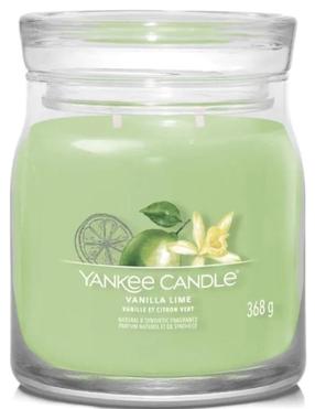 Свеча, ароматическая Yankee Candle Signature Vanilla Lime, 35 - 50 час, 368 г, зеленый цв.