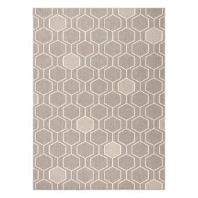Kilimas vidaus Hakano Wink Hexagon, smėlio sp., 200 cm x 140 cm