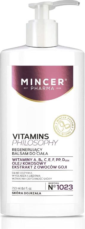 Ķermeņa balzams Mincer Pharma Vitamins Philosophy, 250 ml