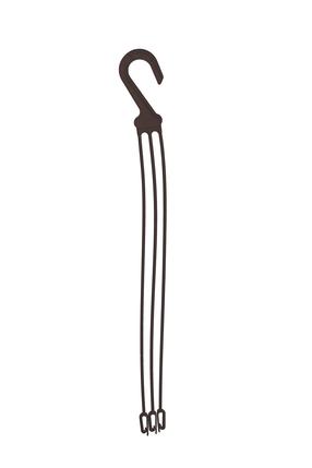Vazono laikiklis 2406-013, 49 cm, plastikas, ruda sp.