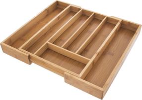 Stalčiaus organizavimo įdėklas Orion, 35.5 cm x 26 cm x 4.5 cm, bambukas, ruda sp.