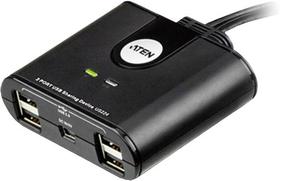 Centrmezgli Aten USB 2.0 Peripheral Sharing Device US224-AT USB A female, Mini USB 5-pin female, 1.8 m, melna krās.