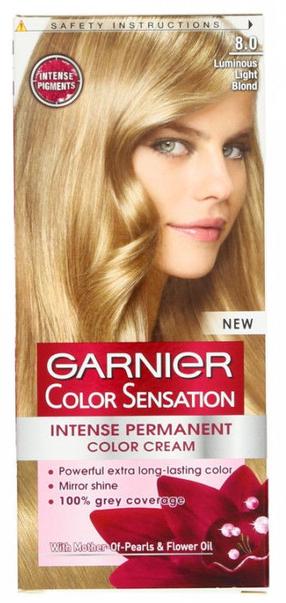 Matu krāsa Garnier Color Sensation, luminous light blond krās., 8.0, 110 ml
