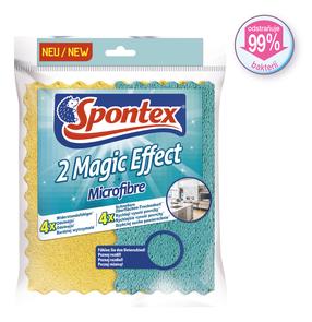 Lapp, universaalne Spontex, kollane v./roheline v., polüester/polüamiid, 2 tk
