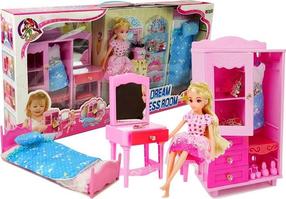 Кукла с аксессуарами Lean Toys Dream Dress Room, 25 см, многоцветный