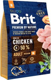 Sausas šunų maistas Brit Premium By Nature Adult Medium, 3 kg