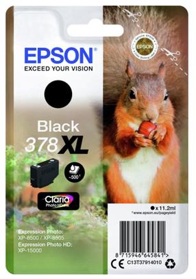 Rašalinio spausdintuvo kasetė Epson C13T37914010, juoda sp.