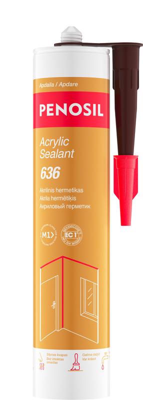Герметик Penosil Acrylic Sealant 636 636, прозрачный цв./коричневый цв.