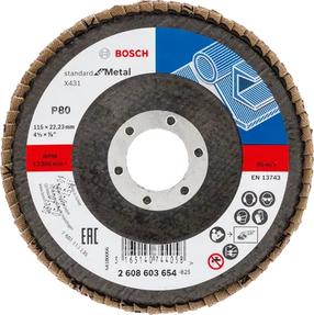 Slīpēšanas disks Bosch X431, 115 mm x 22.23 mm