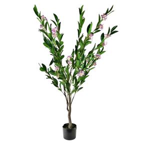 Искусственное растение в горшке Mondex Viridis, зеленый цв./розовый цв., 148 см x 15 см