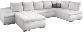 Kampinė sofa Giovanni Soft 17, balta sp., kairinė, 200 x 340 cm x 88 cm