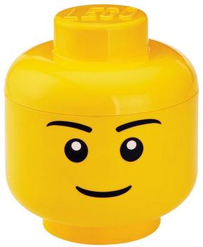 Daiktadėžė, žaislams LEGO® Boy Storage Head Small, geltona, 16 x 16 x 19.3 cm