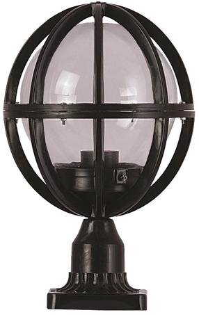 Pastatomas lauko šviestuvas Opviq BSU-68080-BSY-M3-K, 60W, E27, IP65, juoda sp., 23 cm x 38 cm