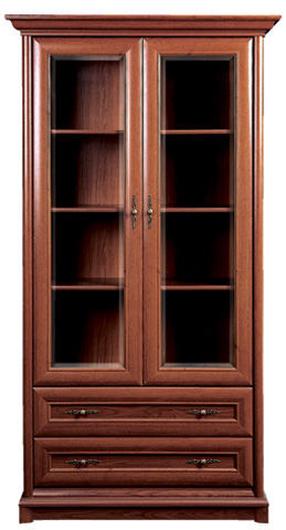 Vitrina Kent EWIT2D2S, ruda, 110 cm x 43 cm x 204 cm