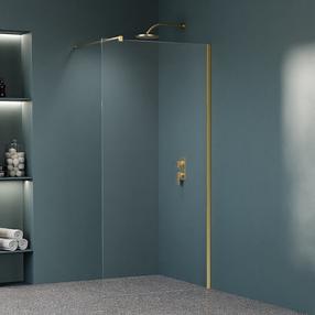Dušo sienelė Magnifity Gardena Walk-In, 120 cm x 200 cm, skaidri sp./aukso sp./skaidrus