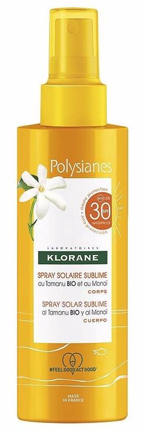 Päevituse hooldussprei Klorane Solaire Sublime SPF30, 200 ml