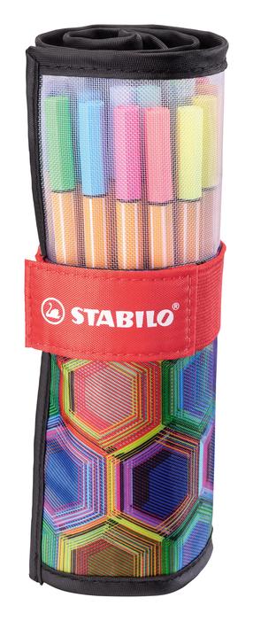 Pastakas Stabilo, mitmevärviline, 0.4 mm, 25 tk