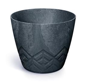 Gėlių vazonas Prosperplast ARECO BETON DARE200E-S433, plastikinis, Ø 19.8 cm, antracito sp.