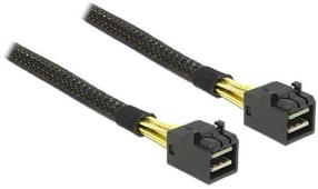 Juhe Delock Mini SAS HD 4x SFF-8643 / 4 x SAS SFF-8643 Mini SAS HD SFF-8643, Mini SAS HD SFF-8643, 1 m, must v.
