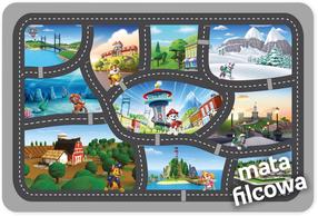 Žaidimų kilimėlis Nickelodeon Paw Patrol Travels, 75 cm x 112 cm, įvairių spalvų