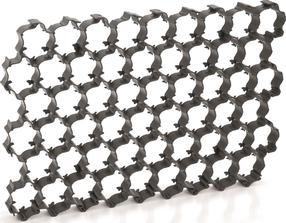 Mururest Prosperplast, 60 cm x 40 cm x 3 cm, must v., 5 tk