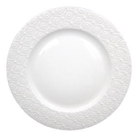 Lėkštė pietų Domoletti Essence, Ø 26.5 cm, balta sp.