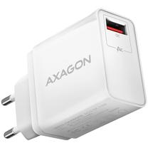 Telefona lādētājs Axagon ACU-QC19W, USB/USB-C, balta krās., 19 W