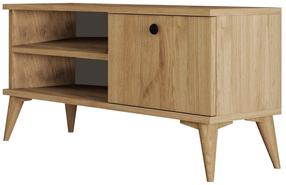 TV staliukas Kalune Design Retro 1552, ruda sp., 90 cm x 29.5 cm x 44.6 cm