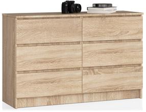 Komoda Akord K120, rusva sp., 77 cm x 120 cm x 40 cm