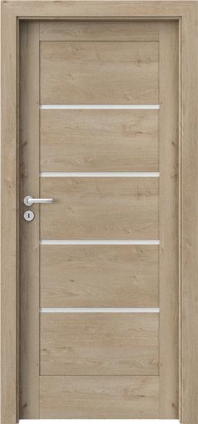 Полотно межкомнатной двери Domoletti Verte Home G4 Verte Home G4, правосторонняя, дубовый цв., 203 x 84.4 x 4 см