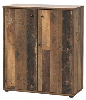 Komoda Forte Tempra 2 T2KK60-H51, tamsaus ąžuolo sp., 85.5 cm x 73.7 cm x 34.8 cm