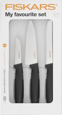 Virtuvinis peilis Fiskars, 160 mm, plastikas/nerūdijantysis plienas, 3 vnt.