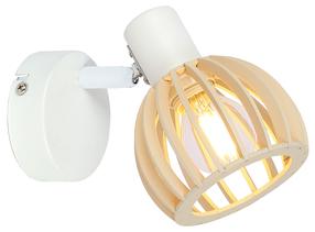 Lampa sienas Candellux Atarri 91-68019, E14, 1 x 25 W, brūna krās. / balta krās.