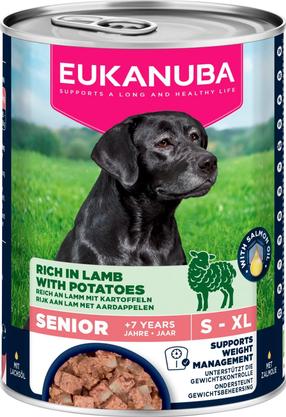 Mitrā barība (konservi) suņiem Eukanuba, jēra gaļa/kartupeļi, 0.4 kg