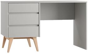 Rašomasis stalas su stalčiais Pinio Swing, 125 cm x 62.5 cm, 75 cm, pilka sp.