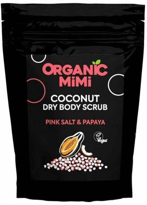 Kūno šveitiklis, sausos tekstūros Organic Mimi Pink Salt & Papaya, 150 g