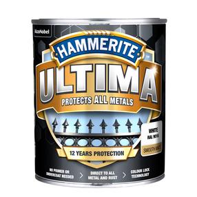 Emaliniai dažai, metalo konkstrukcijoms, apsaugant nuo korozijos Hammerite Ultima Matt, matinis, 0.7 l, balta sp.