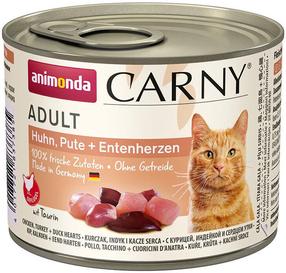 Kassi märgtoit Animonda Carny Adult, kanaliha/kalkun/pardiliha, 0.2 kg