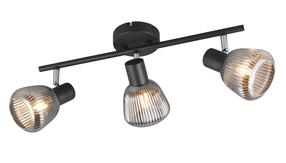 Šviestuvas lubų Trio Tarifa 862800332, E14, 3 x 10 W, sidabro sp. / juoda sp.
