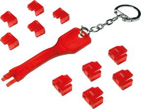 Аксессуары для сетевых продуктов Logilink RJ45, 10 шт., красный цв.