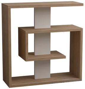 Kavos staliukas Kalune Design Saly, ąžuolo sp./balta sp., 55 cm x 20 cm x 57 cm