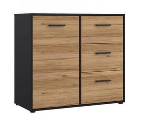 Комод Forte Mokkaro MOKK221L-M322, коричневый цв., 84.9 см x 94.7 см x 42 см