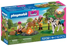 Konstruktors Playmobil Horseback Riding Trip With Campfire 72132, 42 gab., daudzkrāsaina